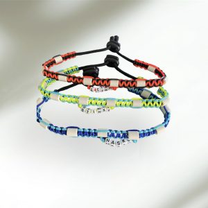 Colliers paracorde personnalisés avec perles ceramiques